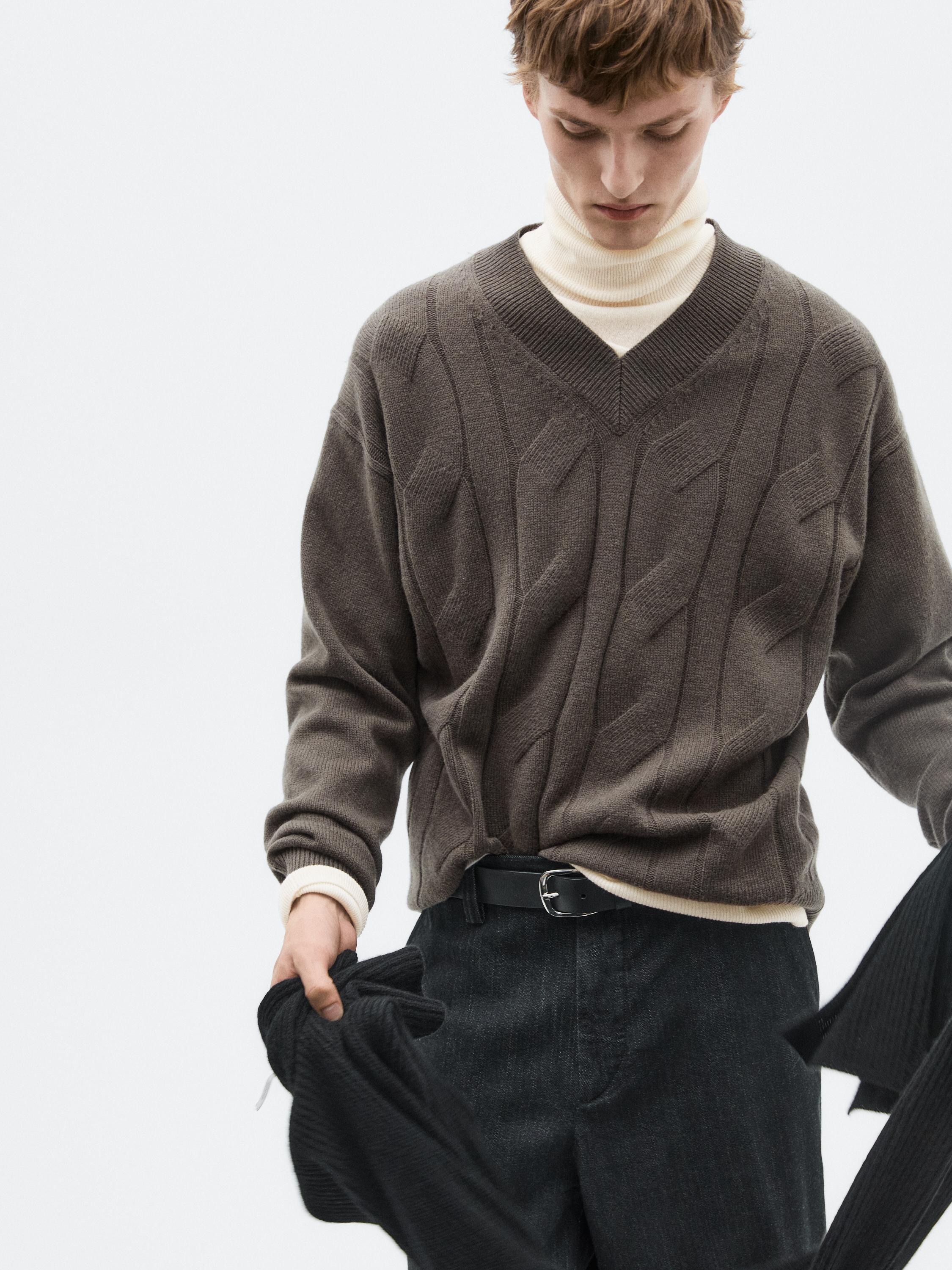 Knit wool blend sweater - LIMITED